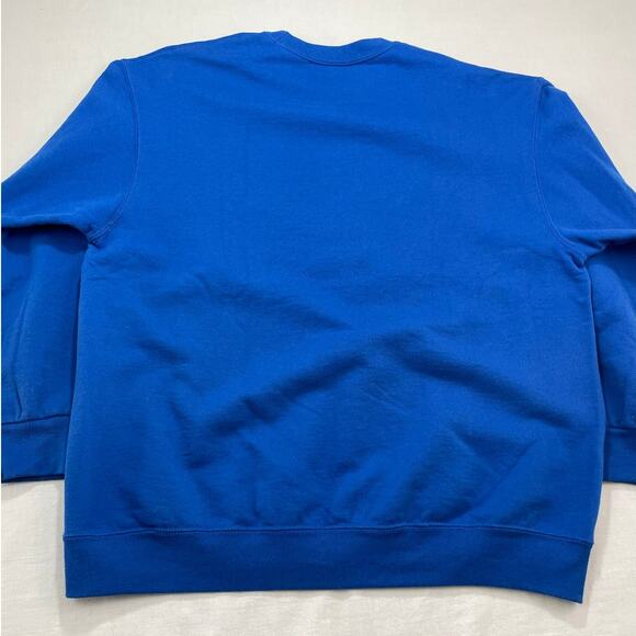 Vintage Painted Horse Native American Tribal Sweatshirt size L Blue - Picture 4 of 9